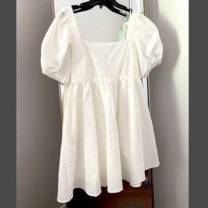 Red Dress- One Kiss Away White Dress Medium